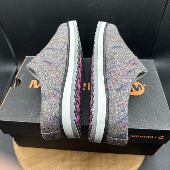 Merrell Juno Clog Wool Womens Size 6.5 Slippers Gray Slip On Shoes J002274 - Picture 7 of 8